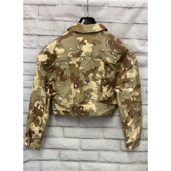 NXP Nana And Pasadena Denim Crop Camouflage Jacket Small - Picture 3 of 4